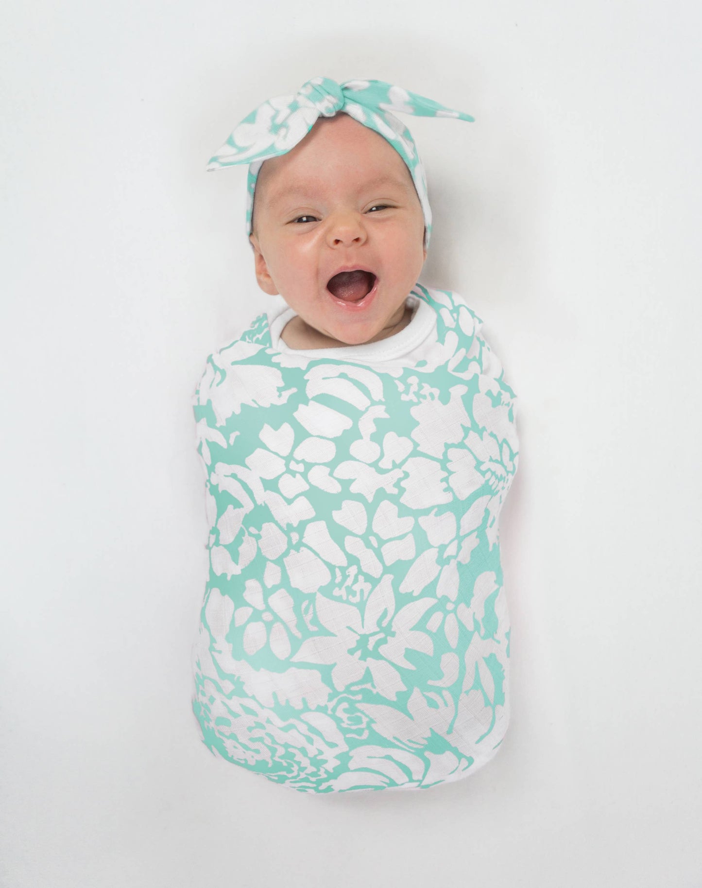 Lush Sea Crystal Premium Muslin Marquisette Swaddle Blanket