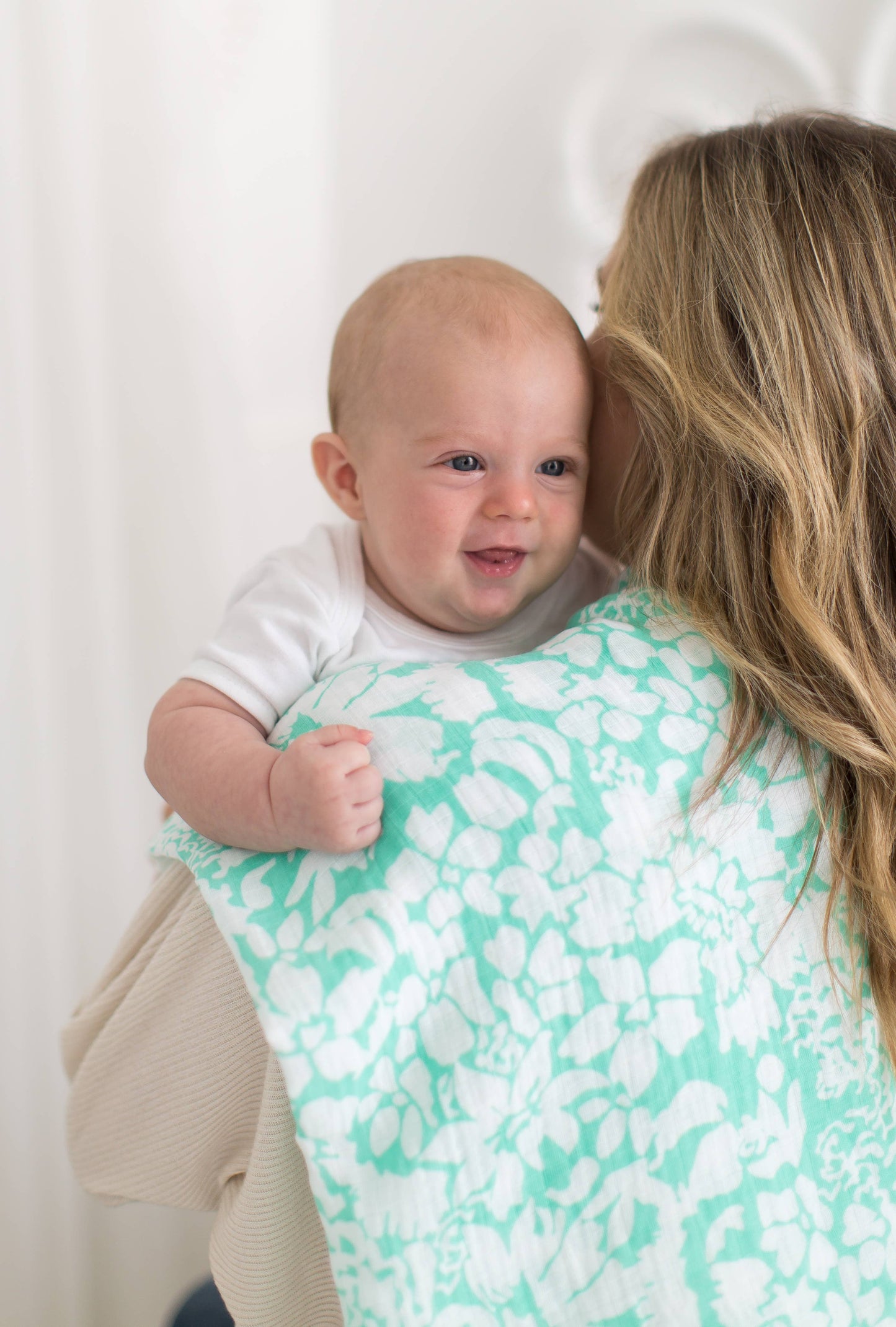 Lush Sea Crystal Premium Muslin Marquisette Swaddle Blanket