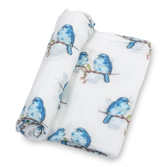 Swaddle Blanket - Bluebird of Happiness