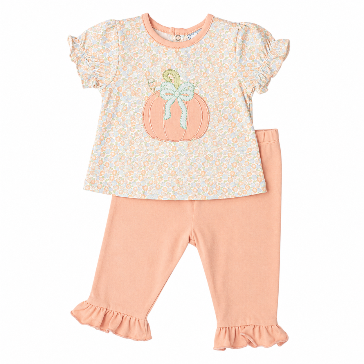 Pumpkin Appliqué Legging Set