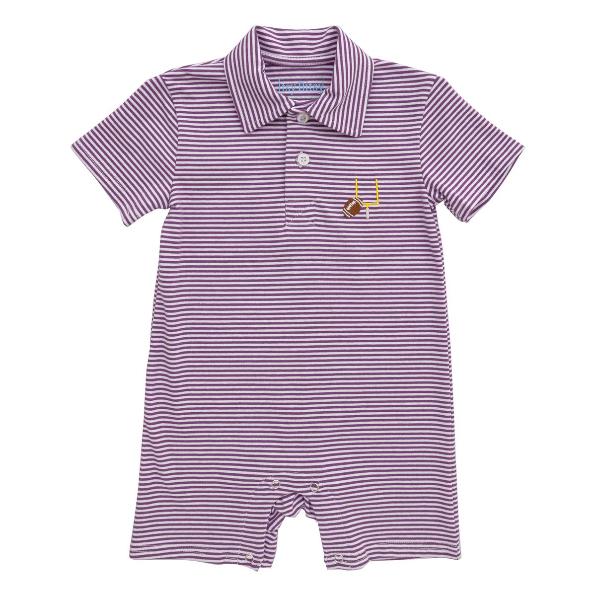 Game Day Polo Romper - Purple