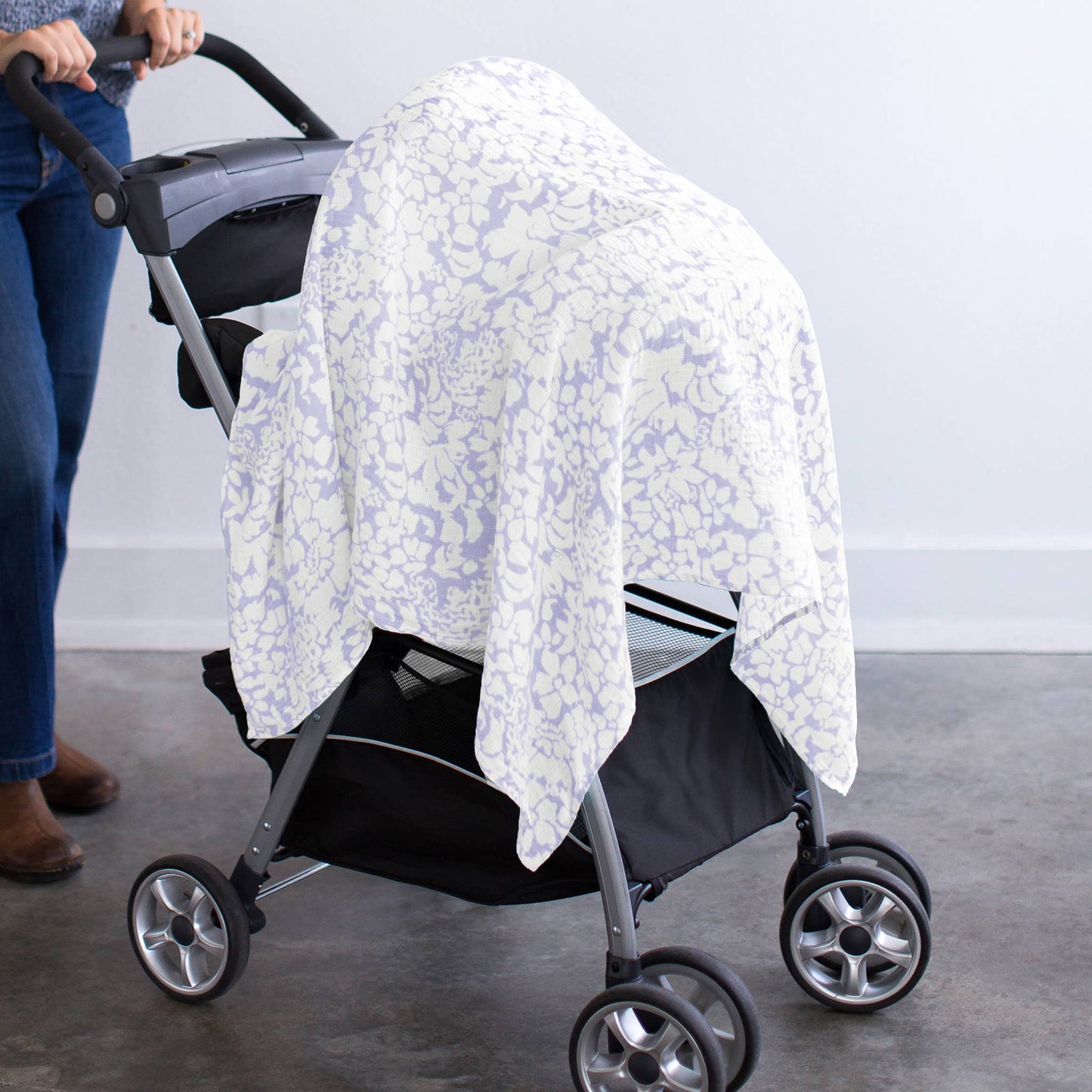 Lush Lavender Muslin Marquisette Swaddle Blanket