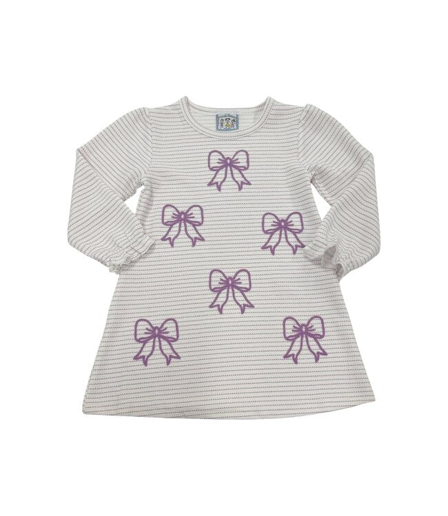 Bow Embroidery Dress