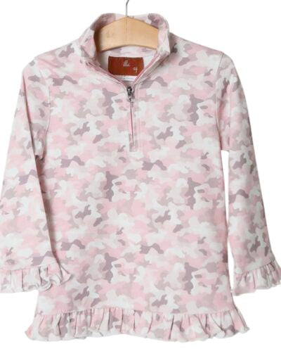 Pink Camo 1/4 Zip Pullover