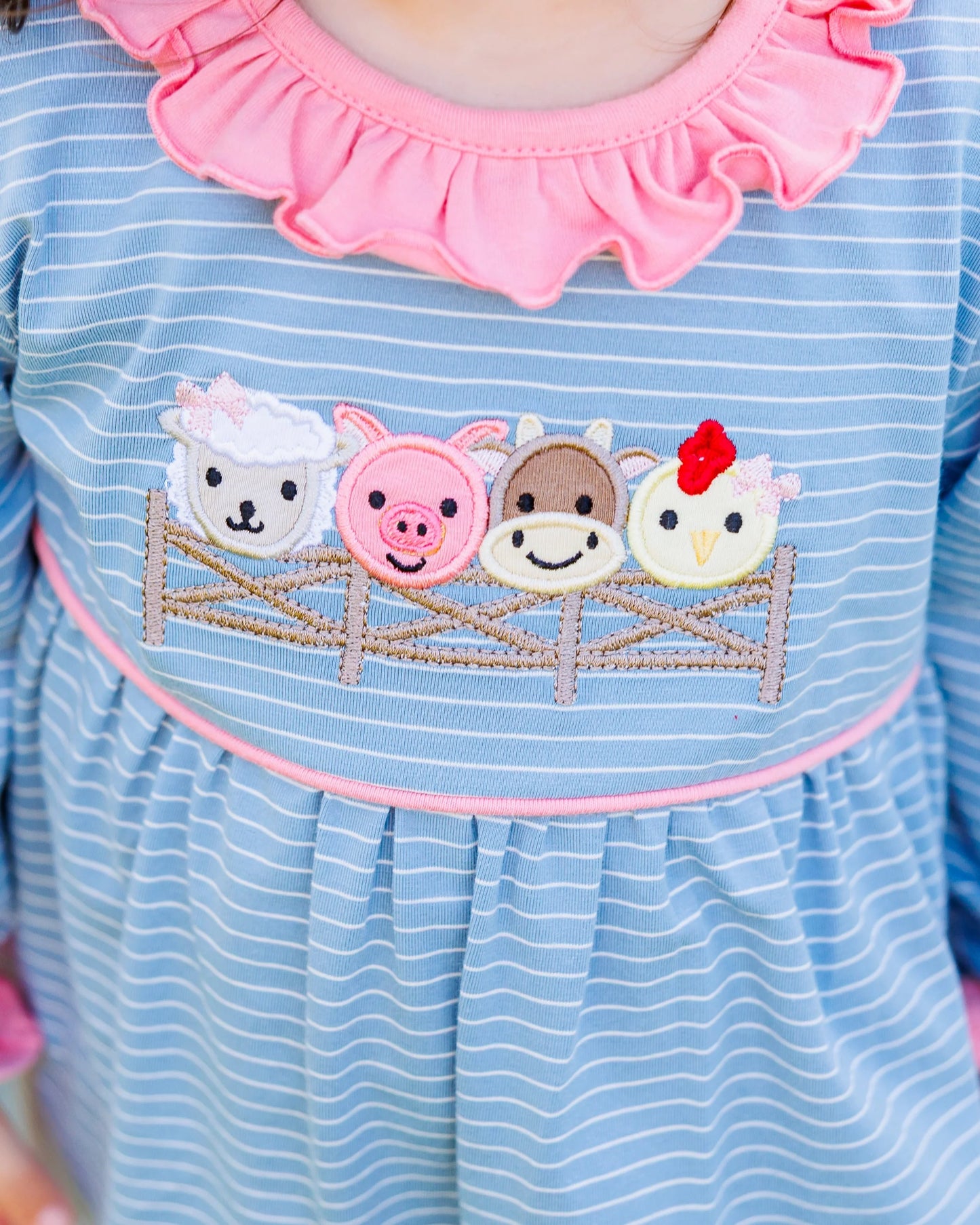 Farm Friends Ruffled Romper