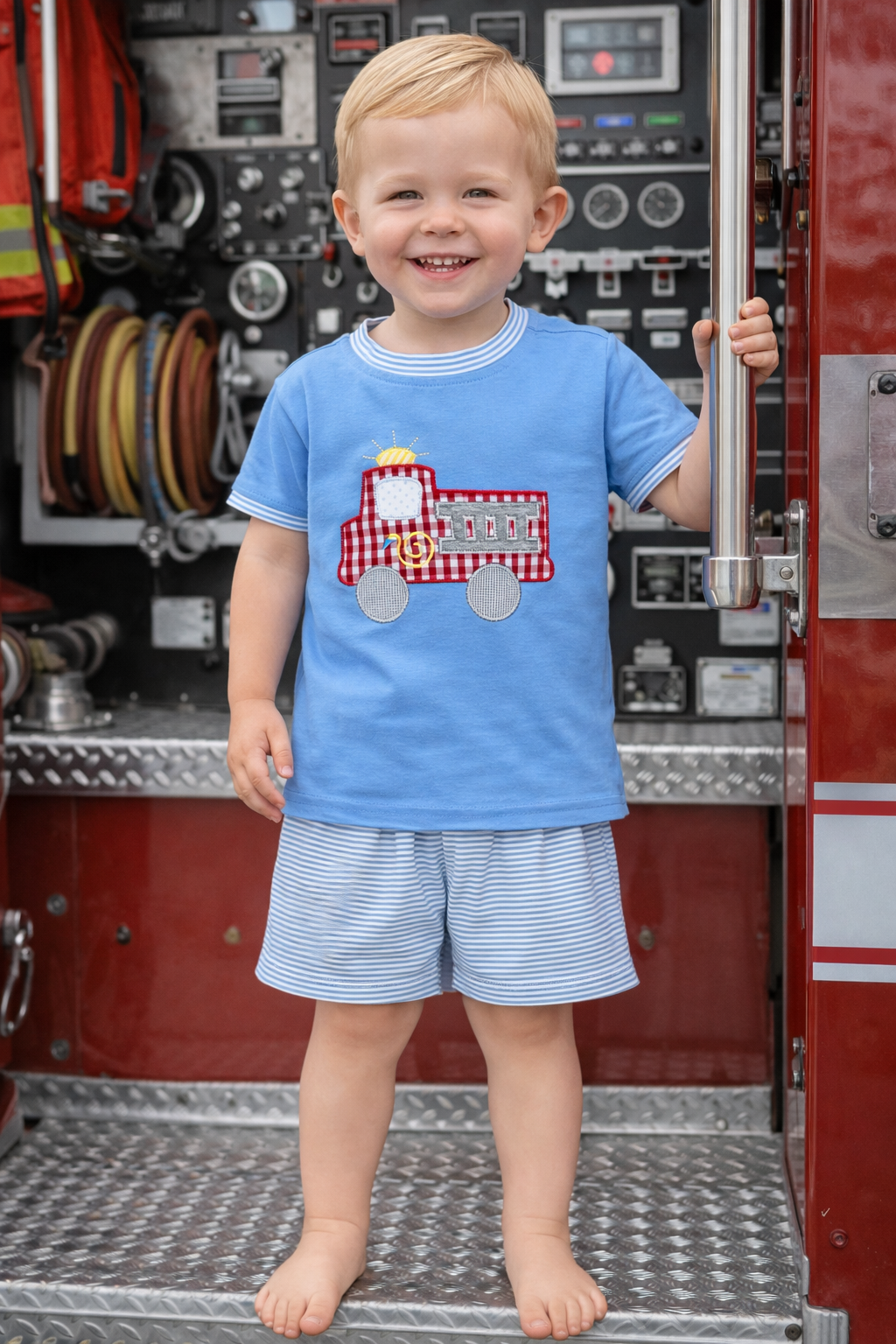 Firetruck Short Set