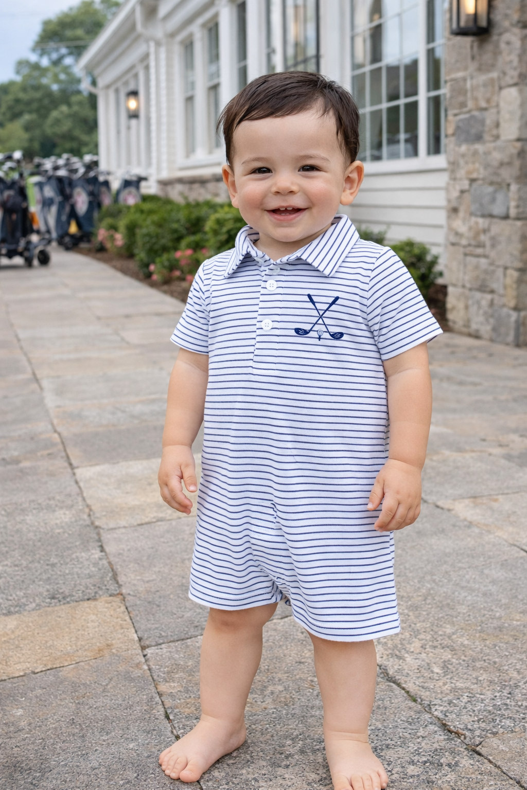 Hole in One Polo Romper