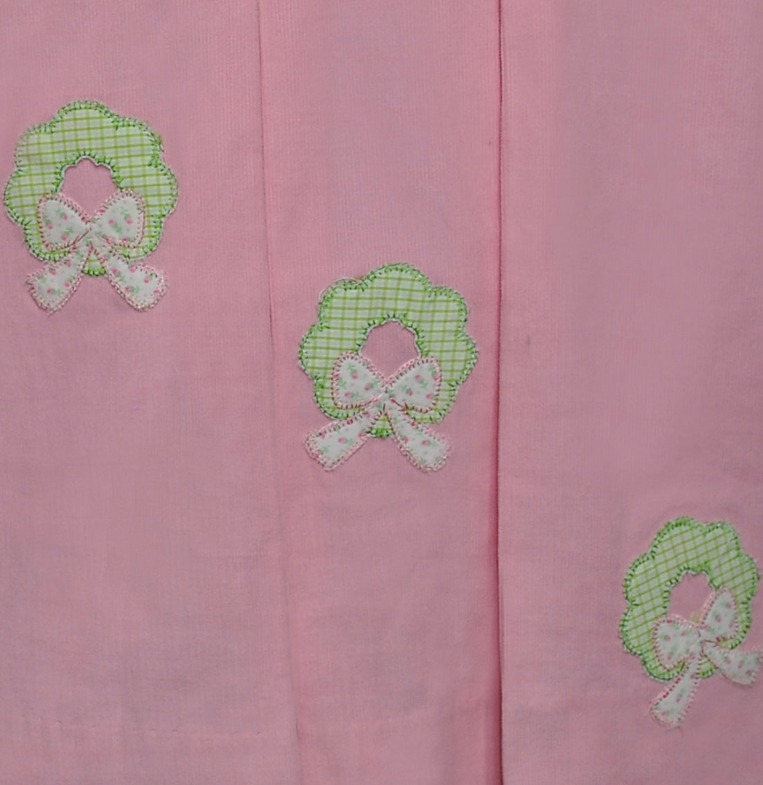 Pink Reese Bloomer Set - Wreath w/Bow