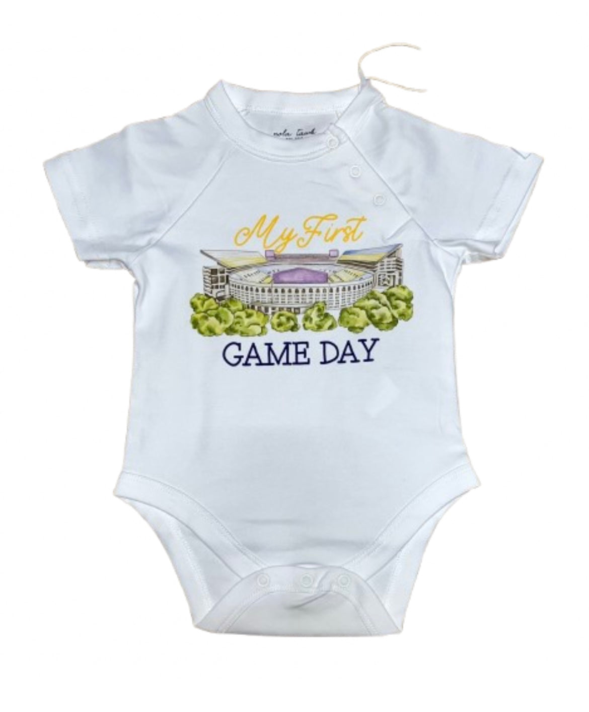My First Game Day LSU Organic Cotton Onesie