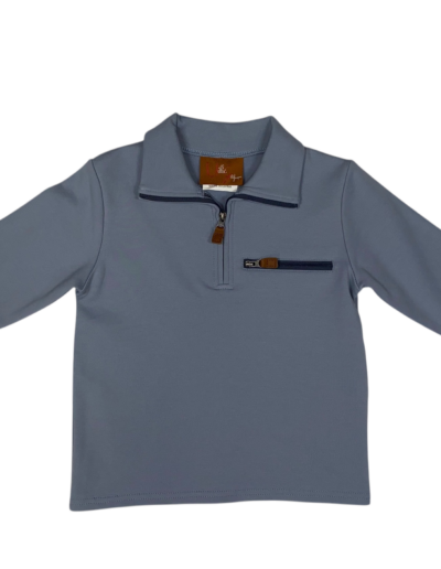 Kingston 1/4 Zip Pullover - Blue