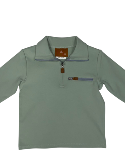 Kingston 1/4 Zip Pullover - Sage