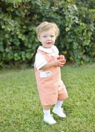Proper Pumpkins Shortall/Shirt Set