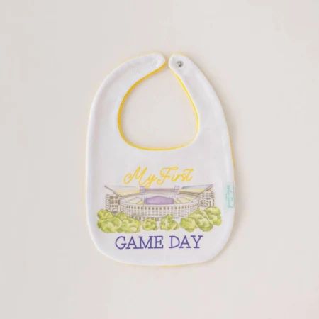 My First Game Day LSU Organic Cotton Baby Bib