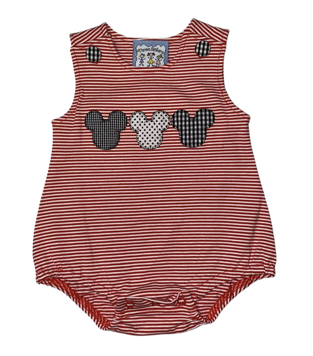 Mouse Ears Appliqued Boy Bubble
