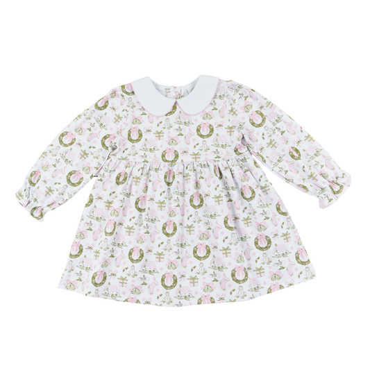 Christmas Toile Dress