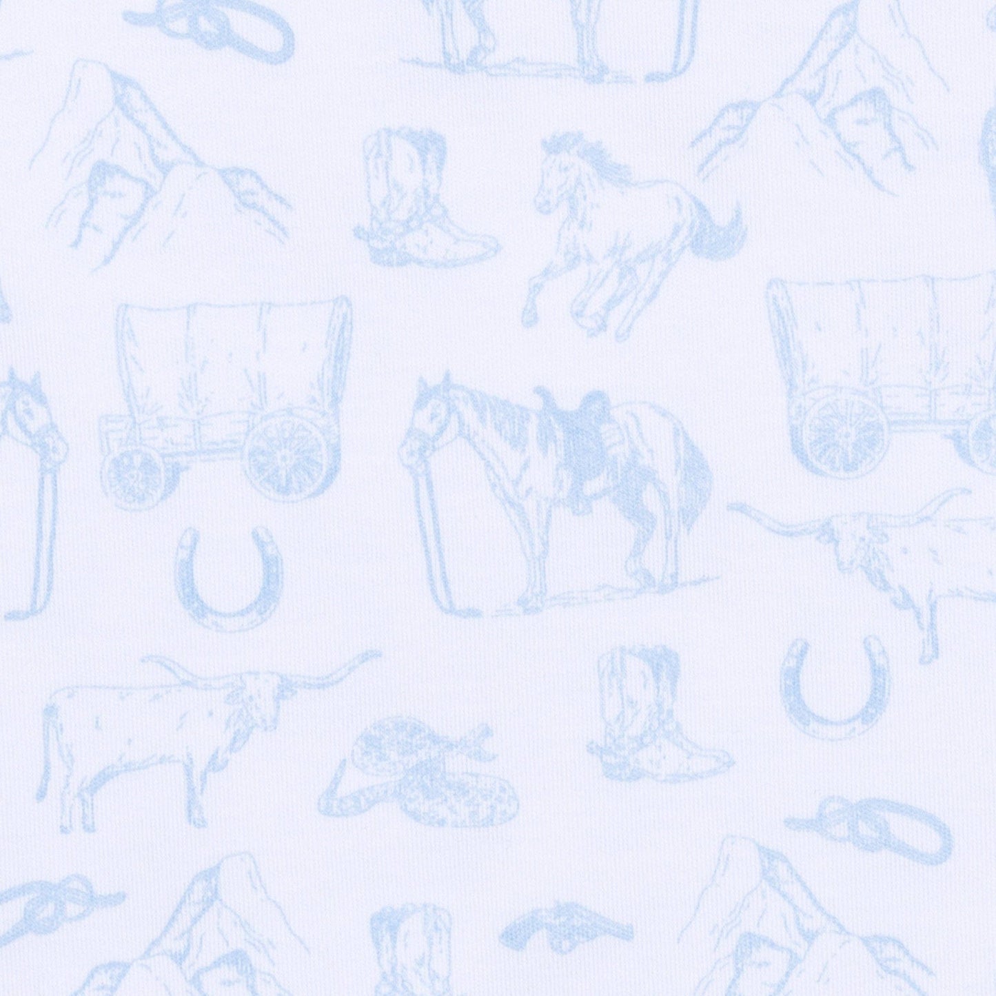 Blue Western Toile Bubble