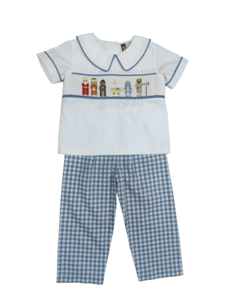 Nativity Smocked Boy Set