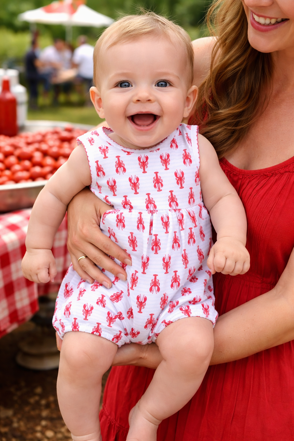 Lil' Snappers Print Boy Bubble