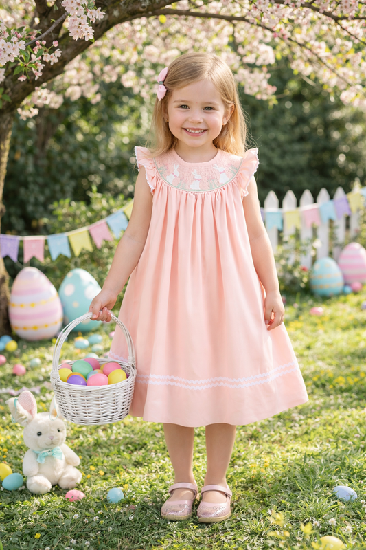 Smocked Easter Bunny Dress