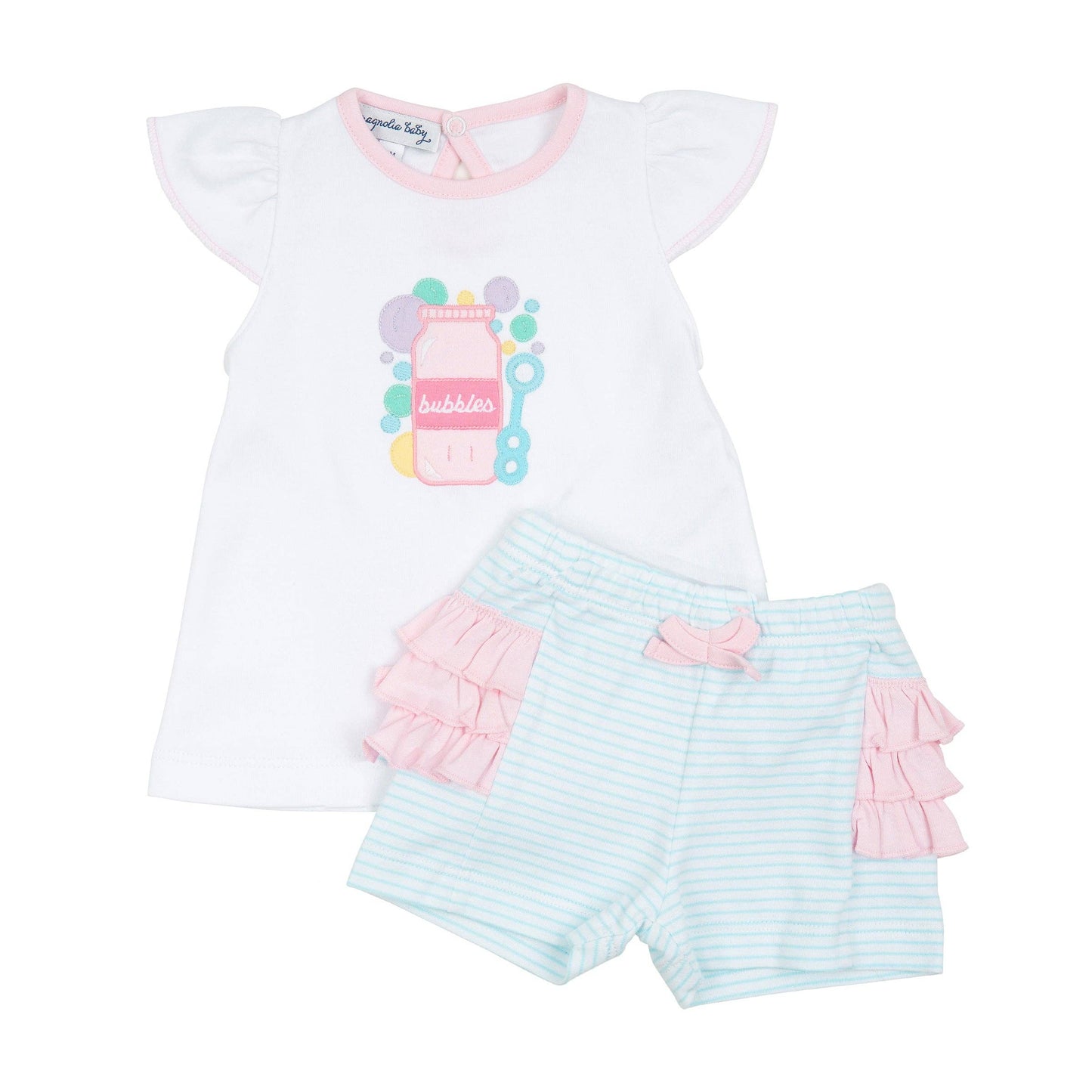 Sweet Bubbles Applique Short Set