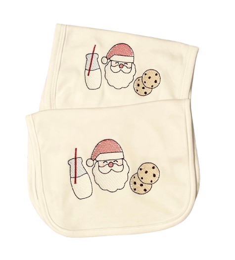 Cookies for Santa Bib & Burp Cloth Set