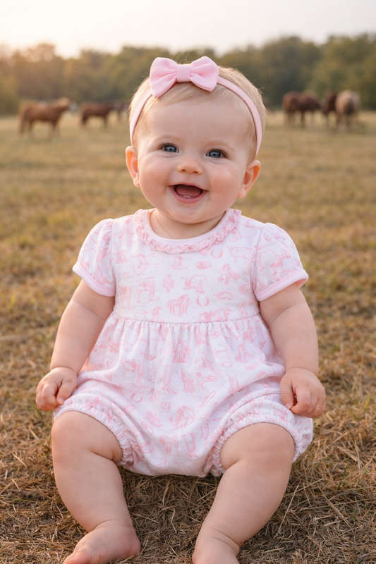 Pink Western Toile Bubble