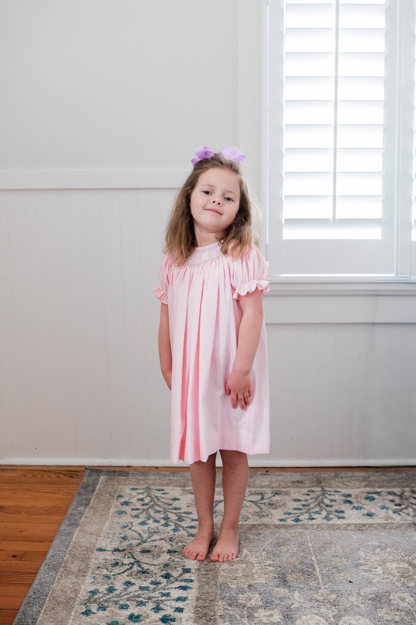 Smocked Mahjong Bishop Dress