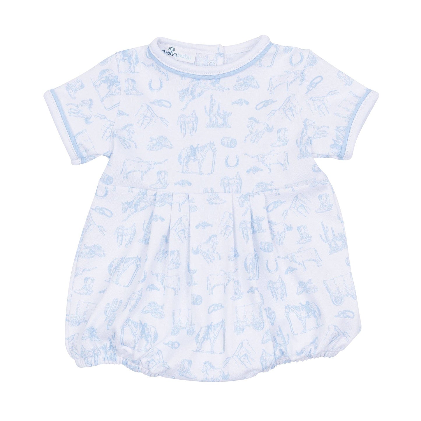 Blue Western Toile Bubble