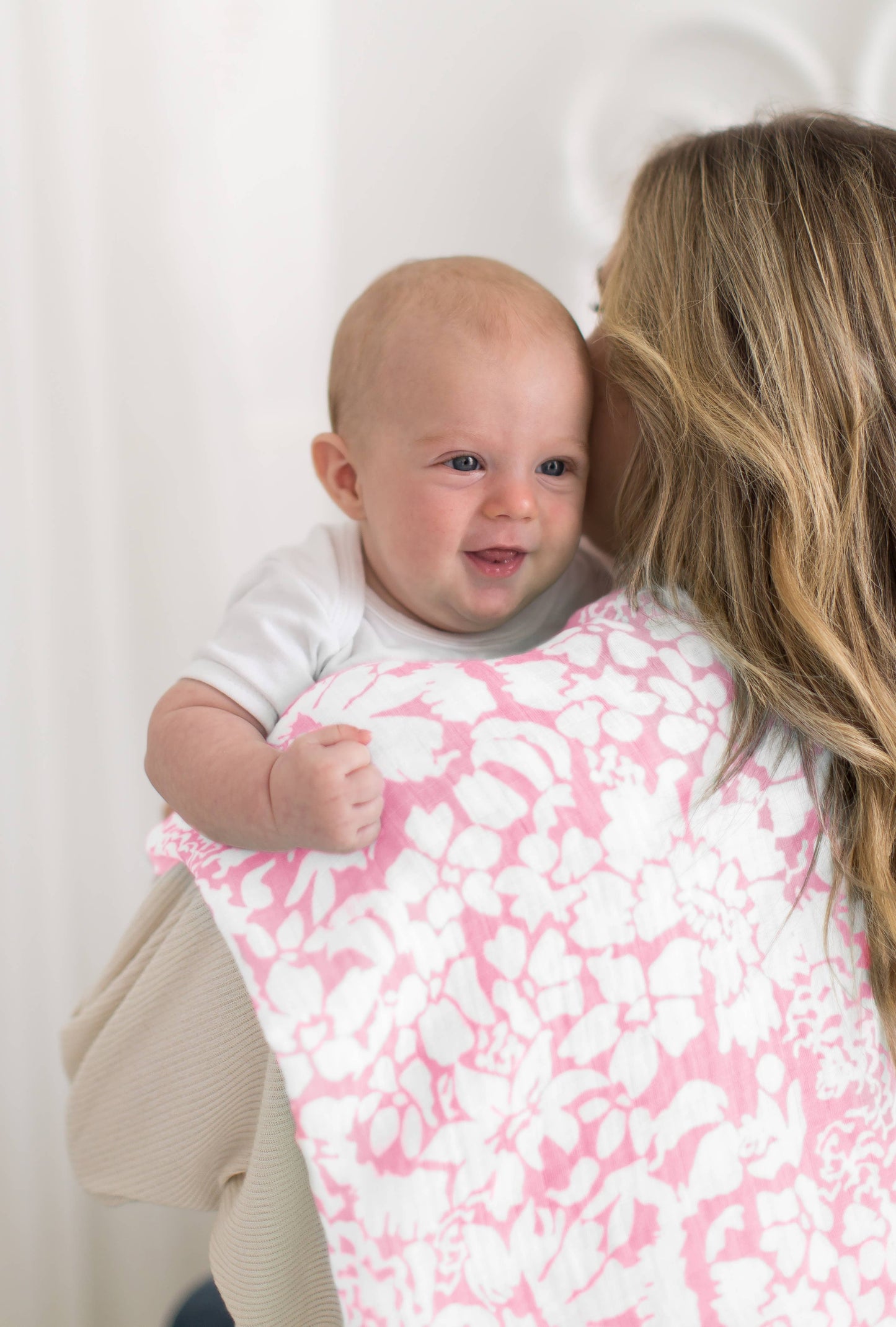 Lush Pink Muslin Marquisette Swaddle Blanket