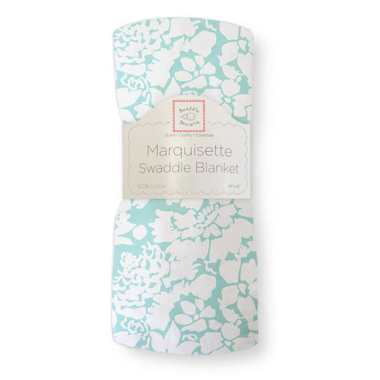 Lush Sea Crystal Premium Muslin Marquisette Swaddle Blanket