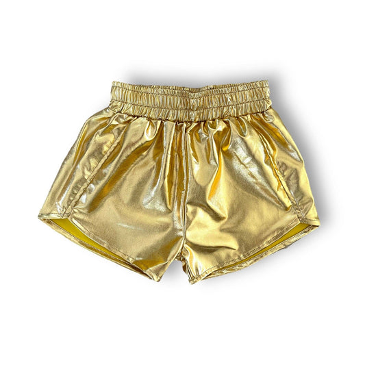 Metallic Gold Shorts