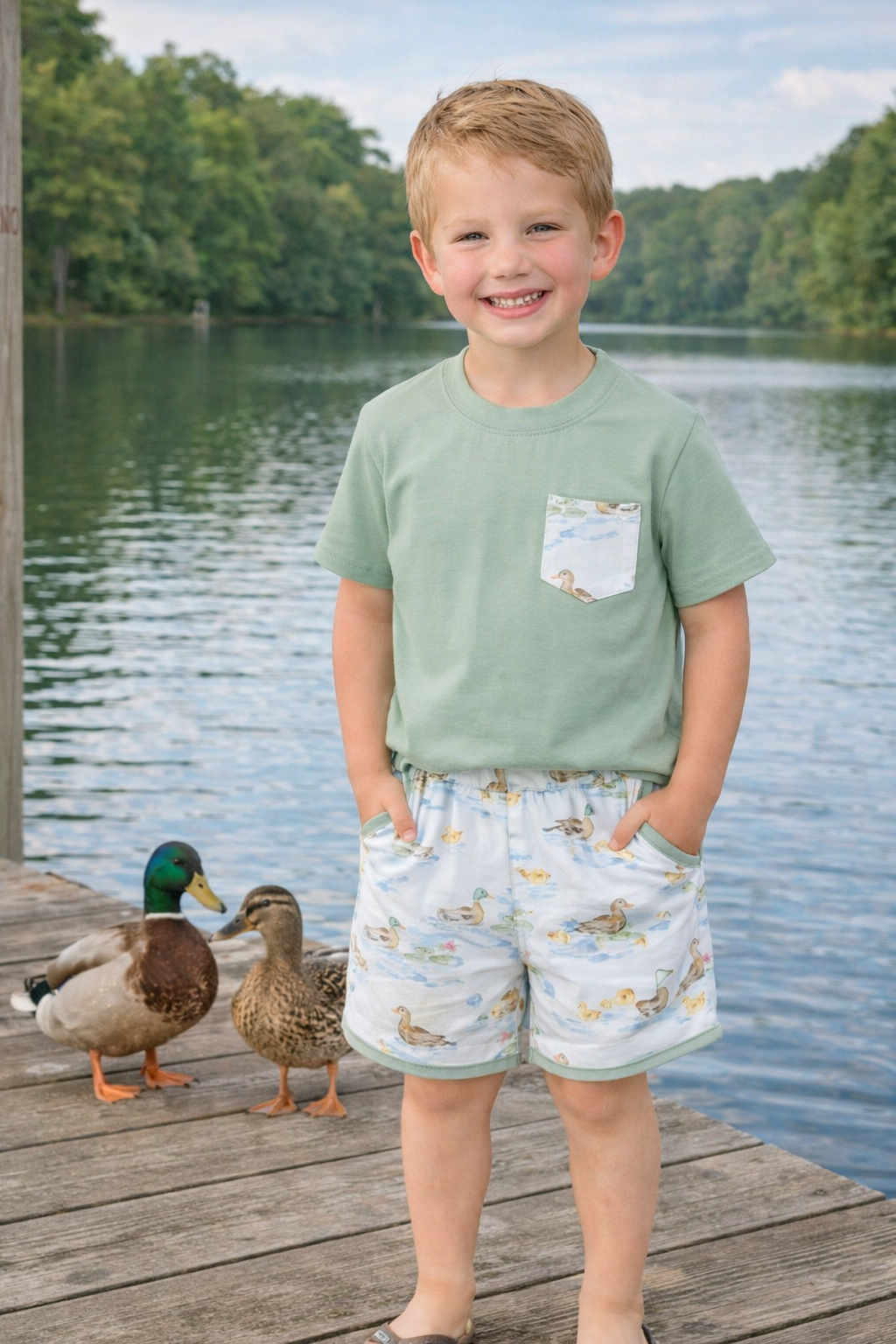 Darling Ducks Beckham Short Set