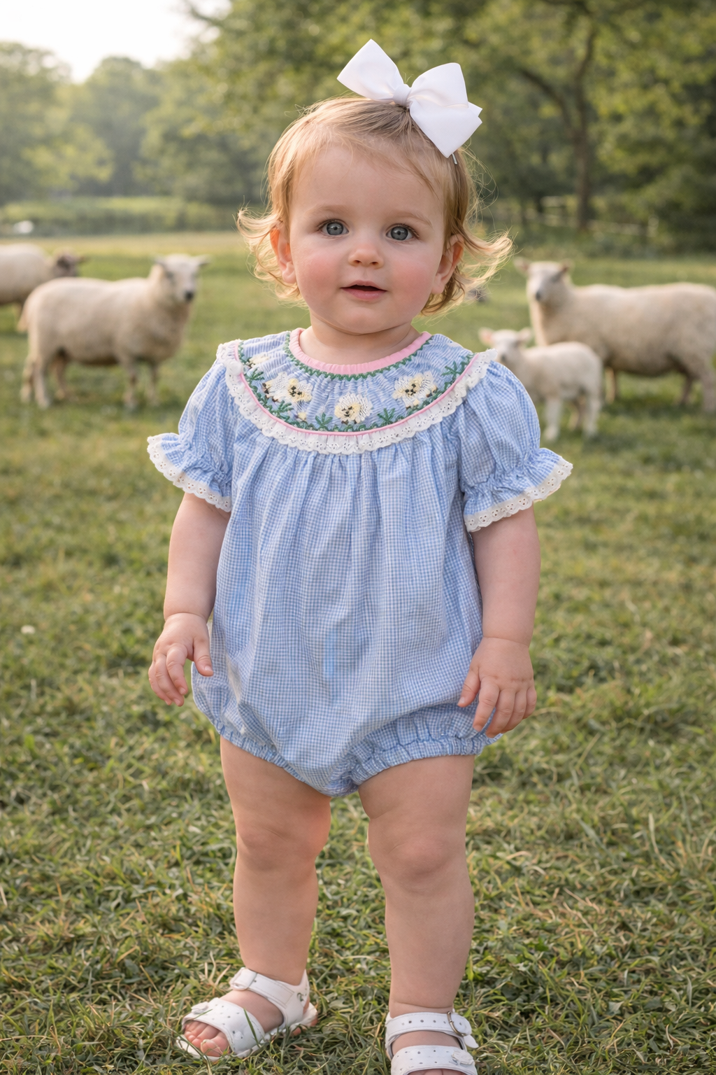 Smocked Easter Lamb Bubble