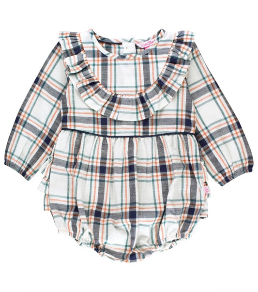 Harvest Plaid Romper