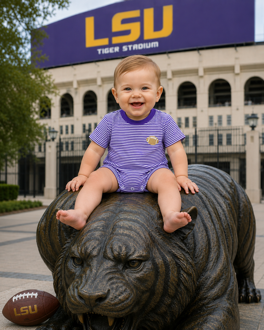 Purple Stripe Tailgate Bubble