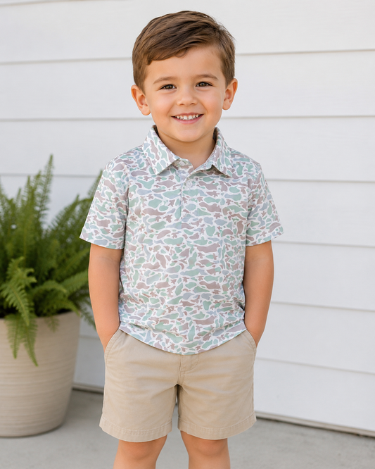 Marsh Camo Performance Polo