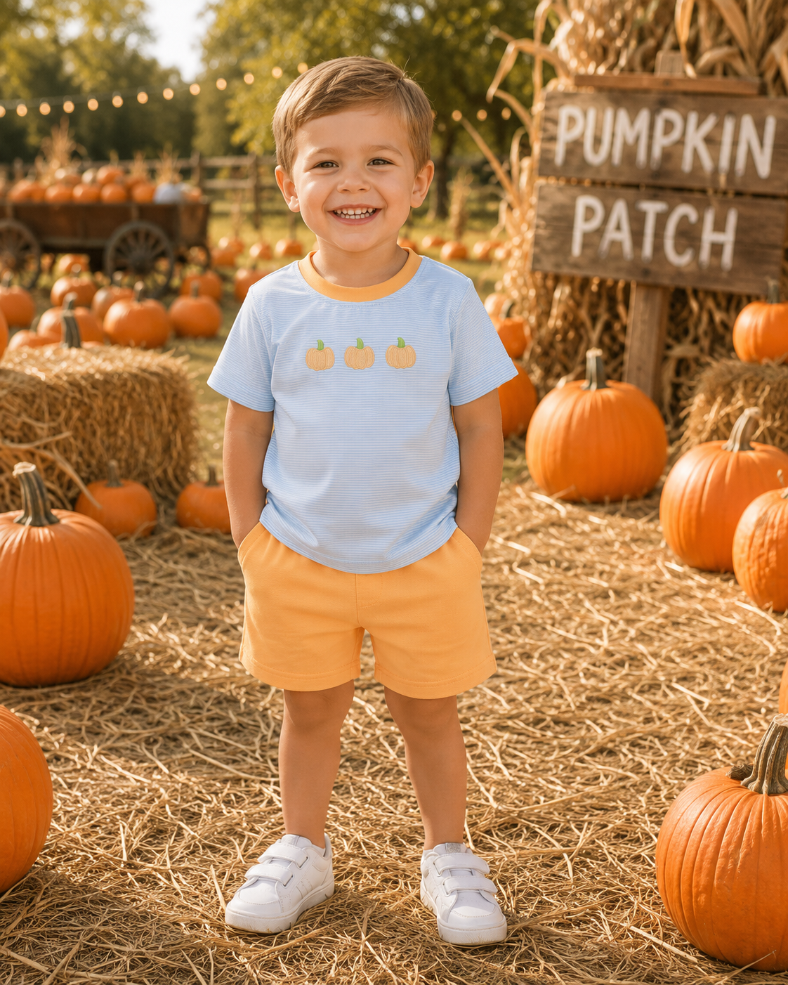 Pumpkin Short Set