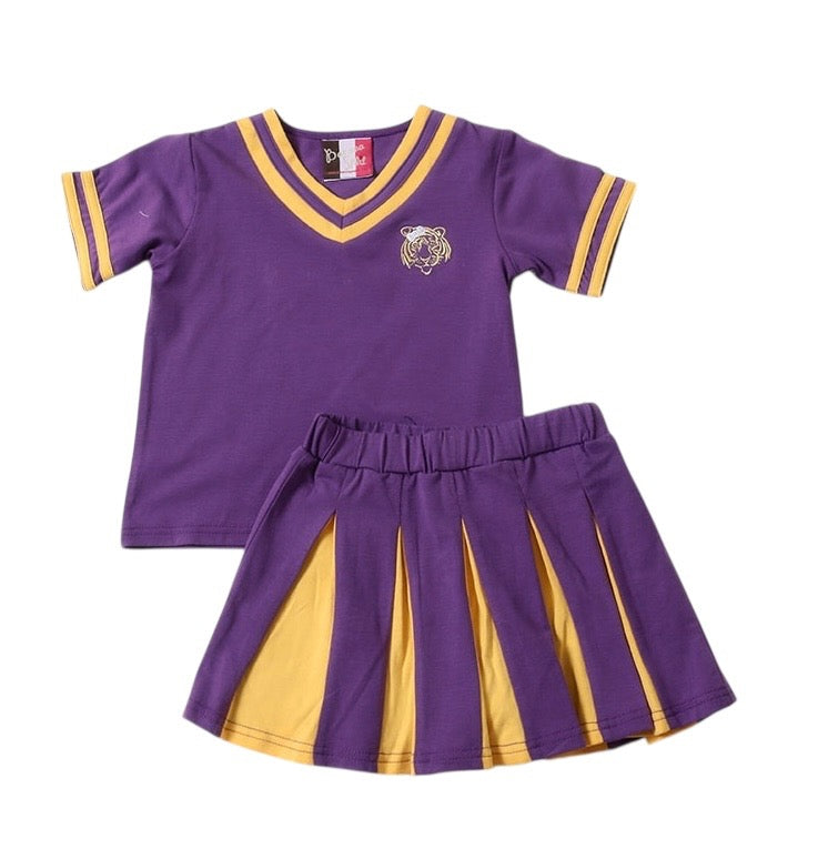 Vintage LSU Cheer Skort Set