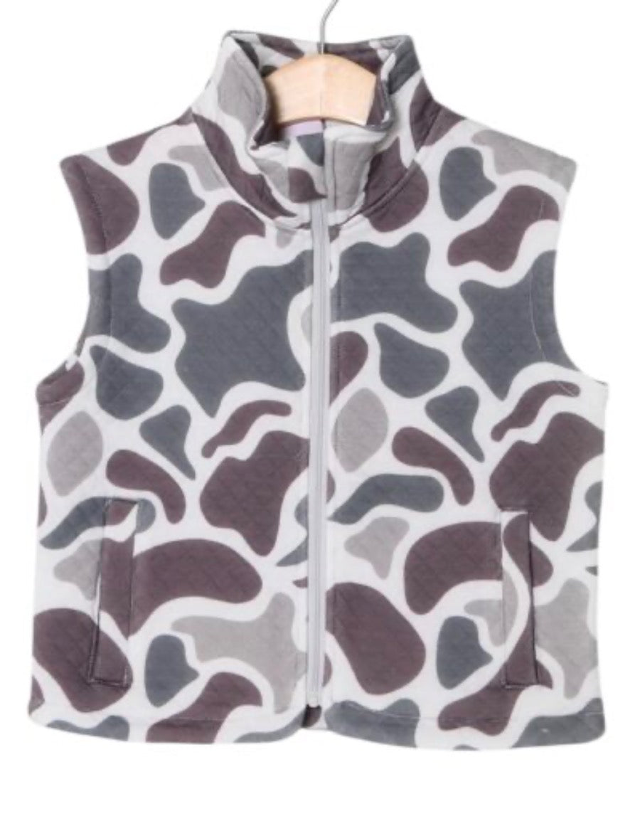 Camo Quilted Vest
