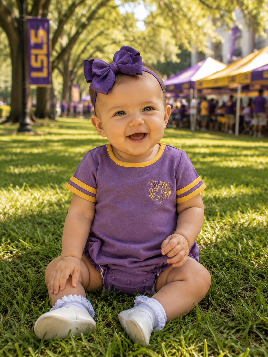 Vintage LSU Girl Bubble