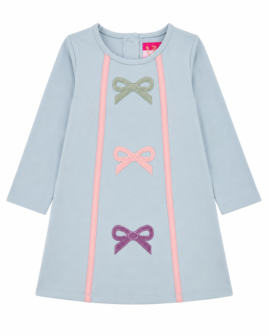 Maci Bow Long-Sleeve Dress