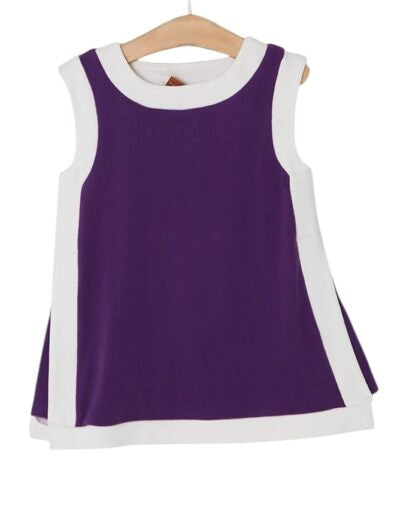 Skylar Purple Dress with Shorts
