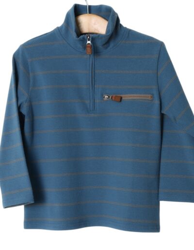 Kingston 1/4 Zip Pullover - Blue