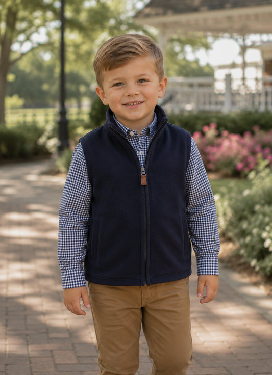 Beckham Vest - Navy