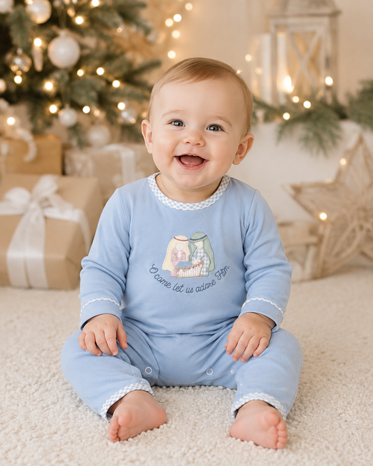 Nativity Appliqué Romper