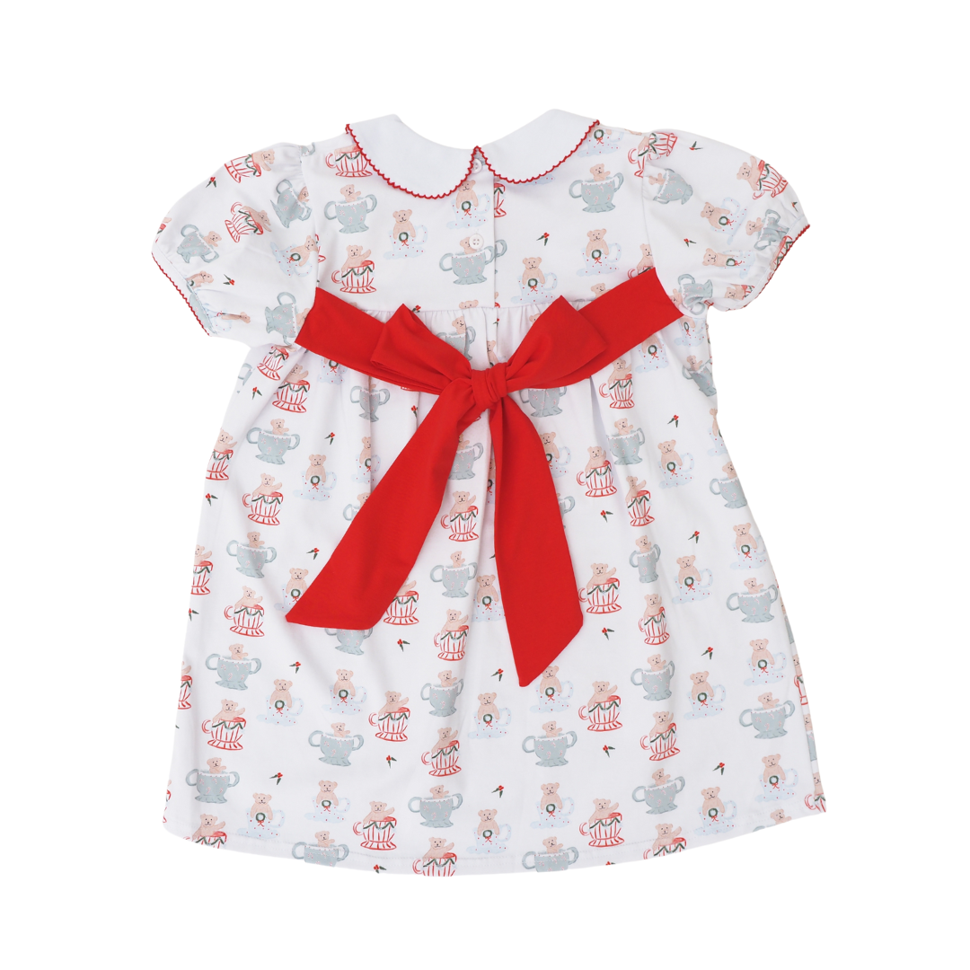 Teddy Bear Tea Bow Dress