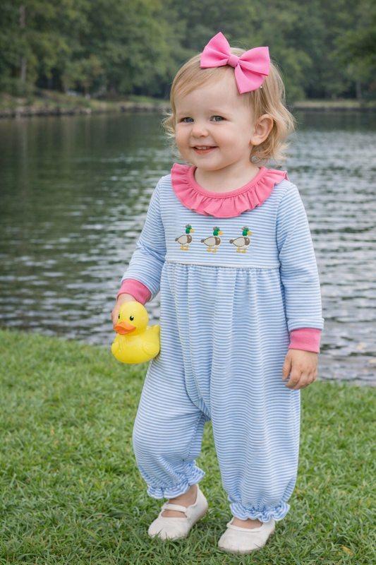 Mallard Trio Ruffled Romper