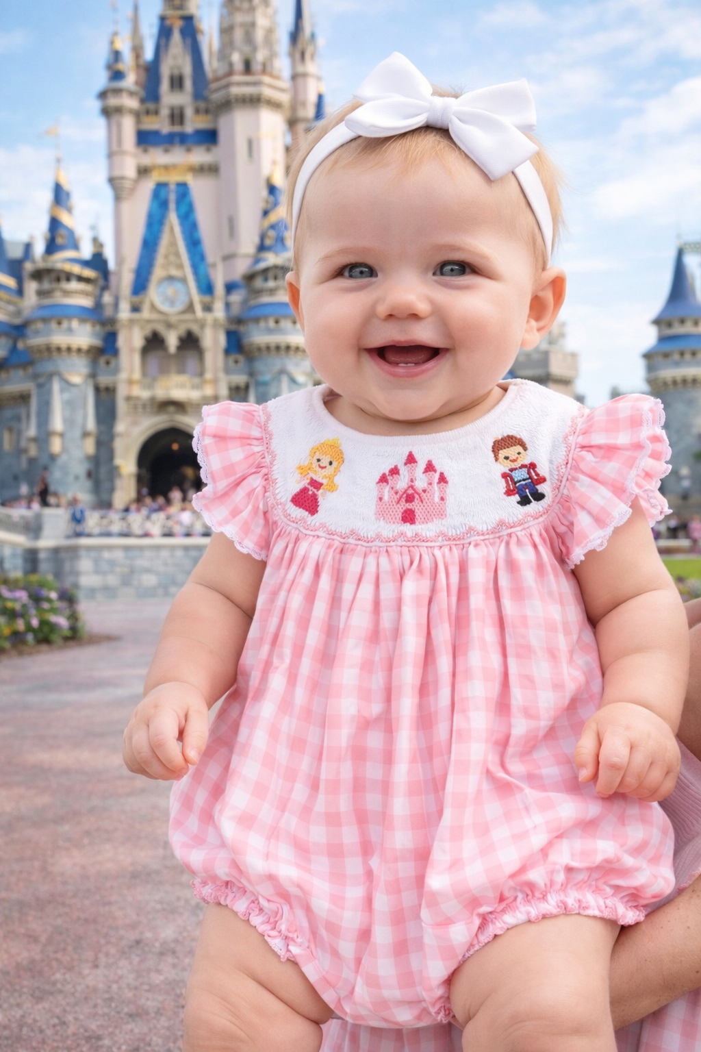 Smocked Princess Aurora Bubble
