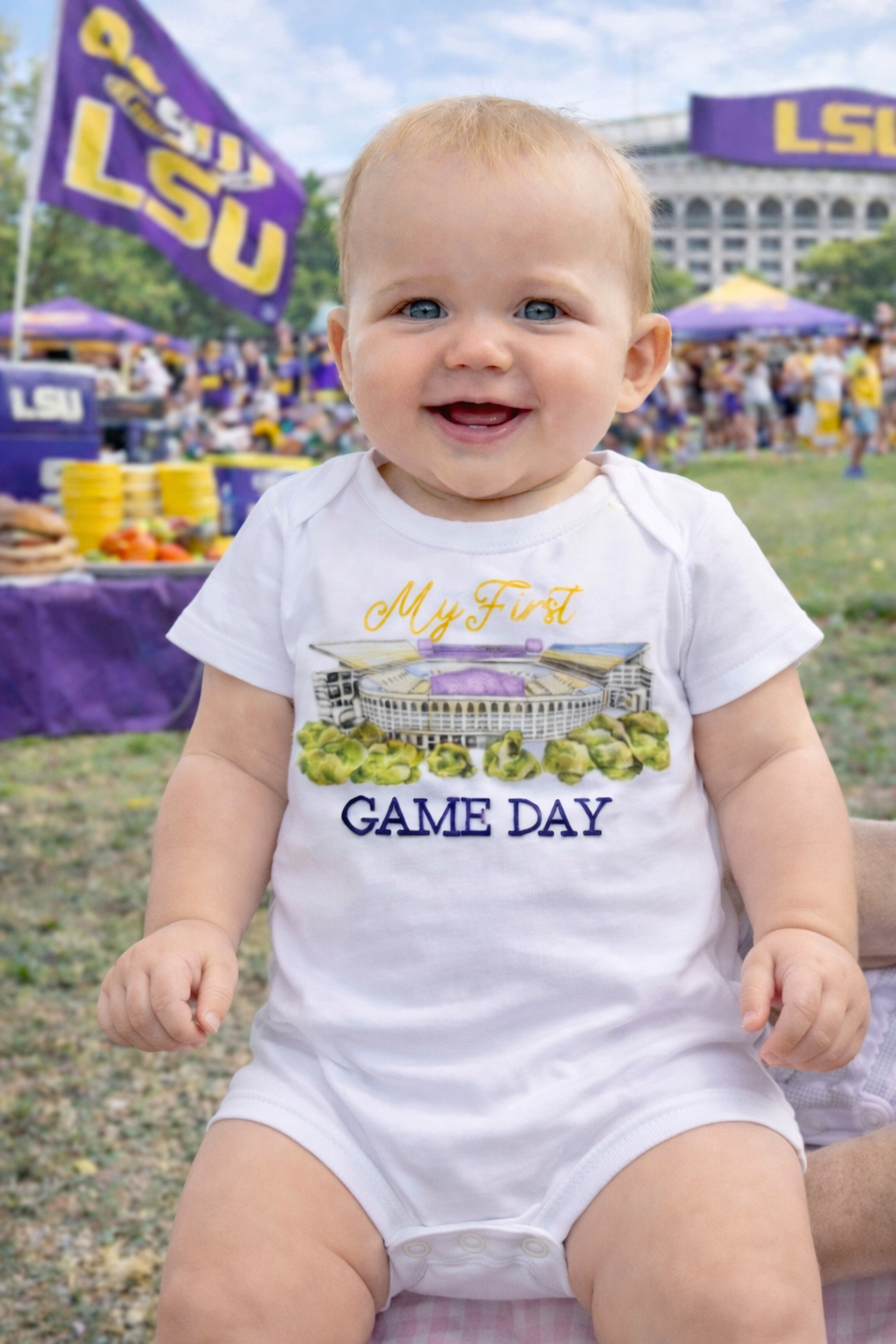 My First Game Day LSU Organic Cotton Onesie