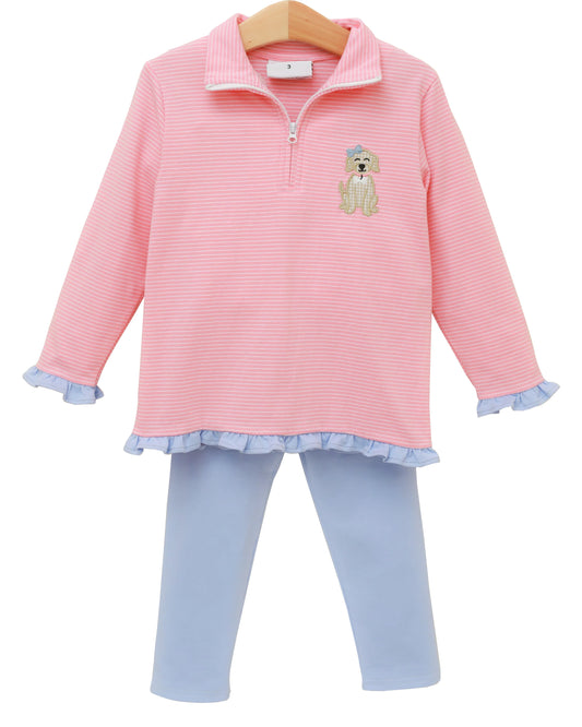 My Best Friend Ruffle Pullover Set